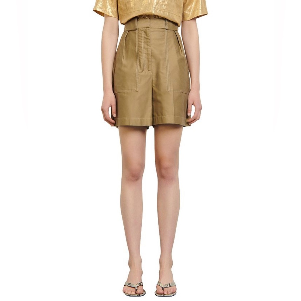 Sandro Women's Cargo Shorts in Tan